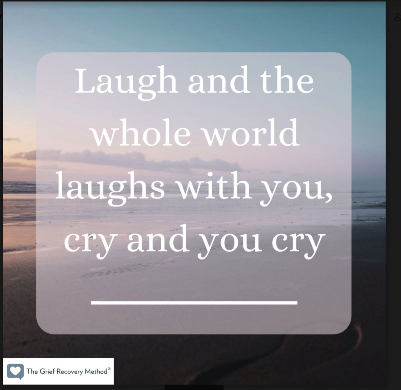 laugh and world laughs with you cry and you cry alone